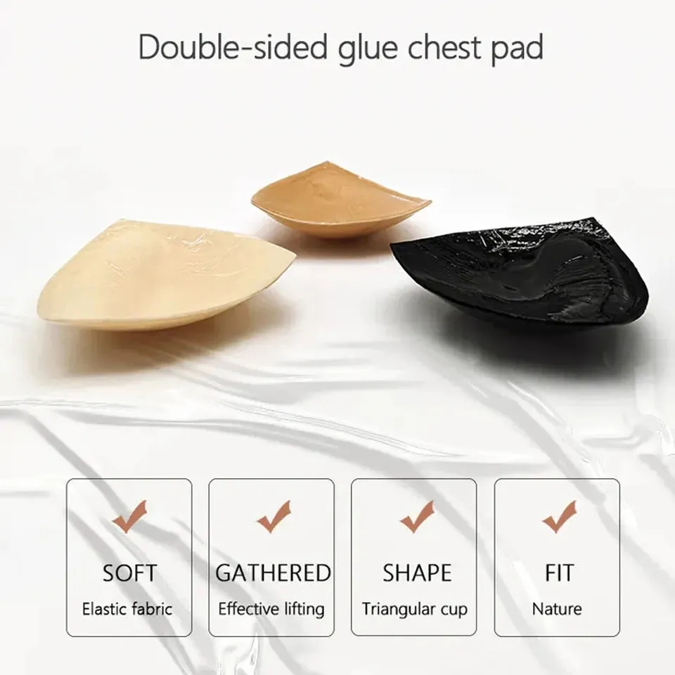 Double Sided Adhesive Sticky Bra Inserts Push Up Thick Sponge Breast