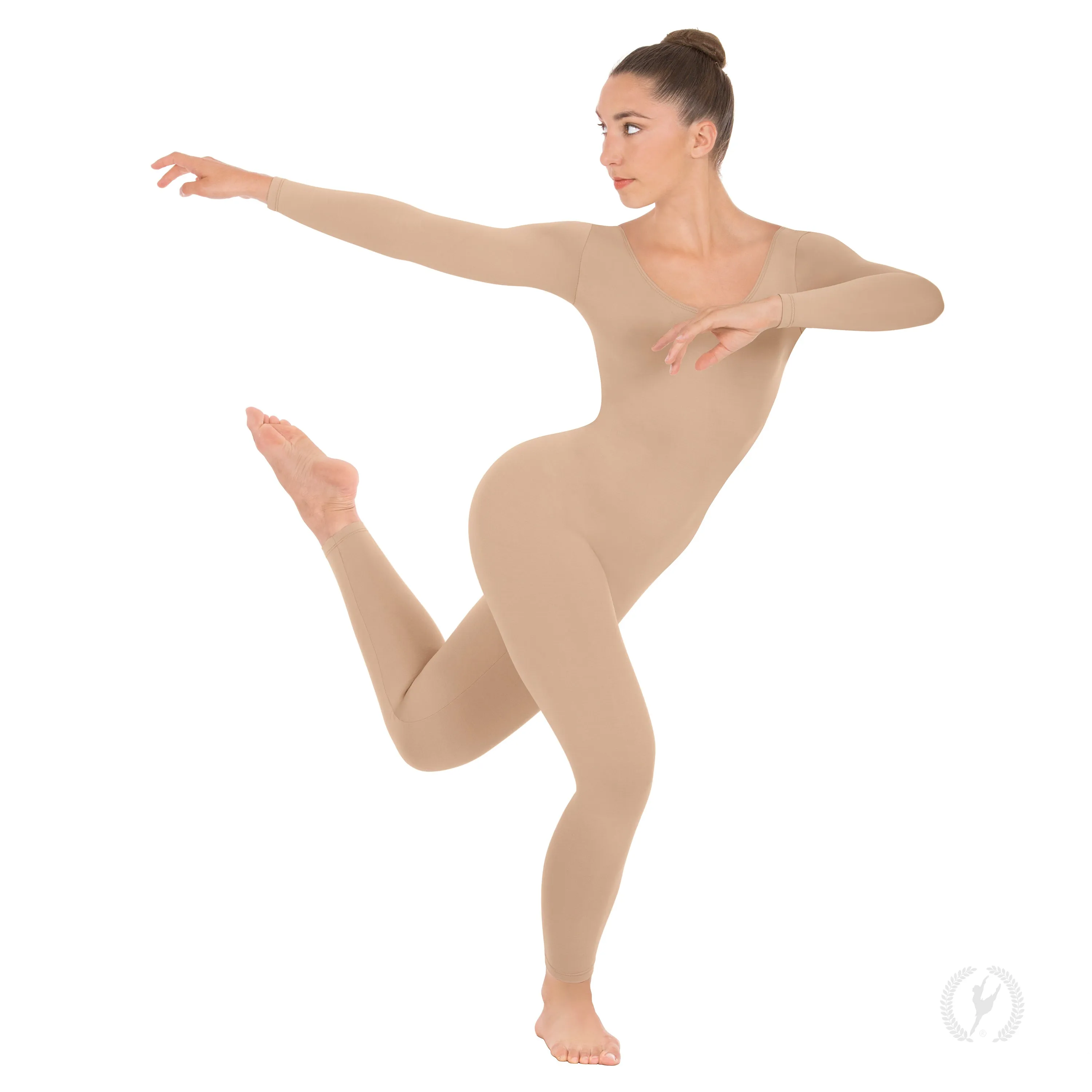 Eurotard 10129 Womens Cotton Lycra Long Sleeve Unitard