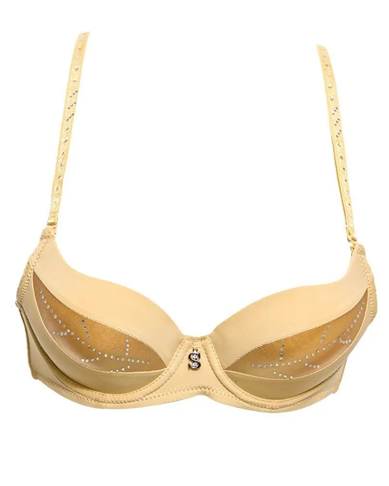Fancy Bridal SH789 Diamond Skin Bra- Single Padded,Under Wired Bra - By Sister Hood