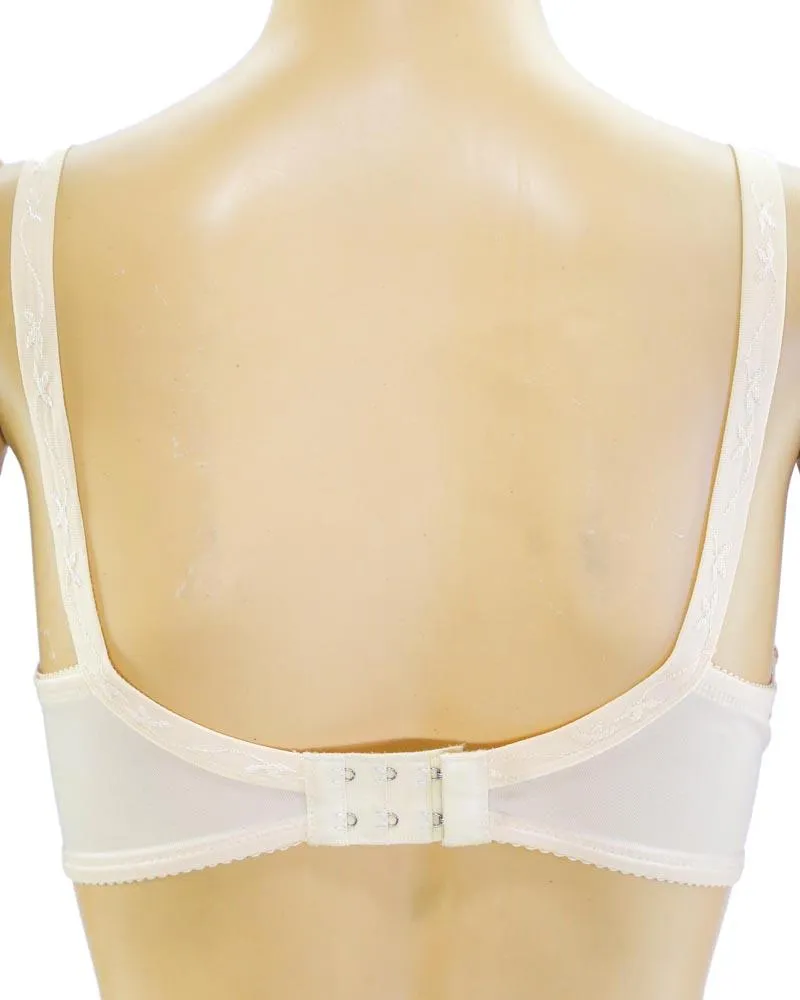 Fancy Embroidered Bra, Non Padded - Underwired Bra - Taiwan Bra - 6017