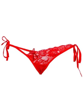 Fancy Rope Net Panty 8011 - Red Bikini Type Underwear