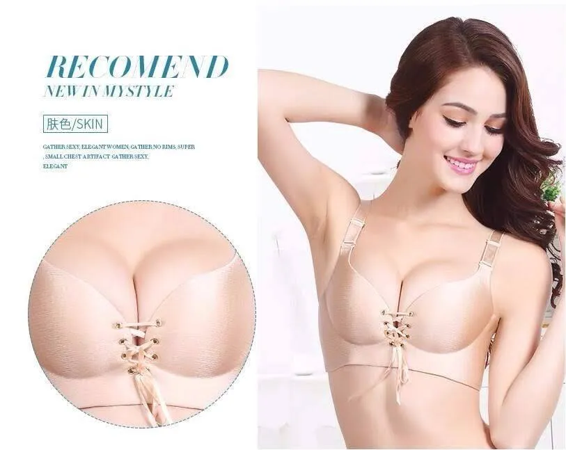 Fancy Skin Push Up Figure Maintain Bra - Wide Strip - Double Padded Bra