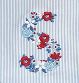 Floral Initial Thick/Bold**DESIGN ONLY**