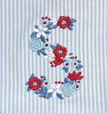 Floral Initial Thick/Bold**DESIGN ONLY**