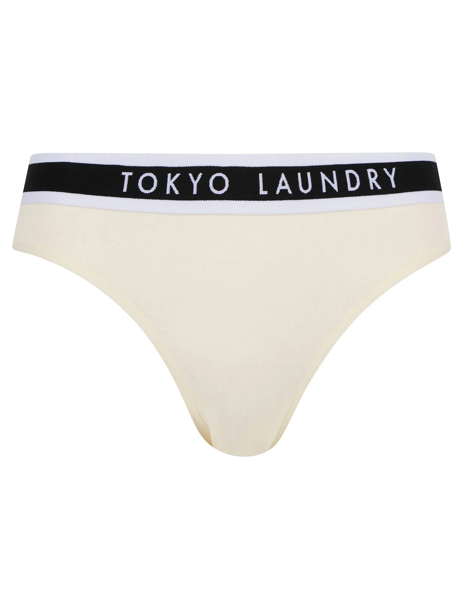 Fran (5 Pack) Cotton Assorted Briefs in Jet Stream / Jet Black / Smoke Gray - Tokyo Laundry
