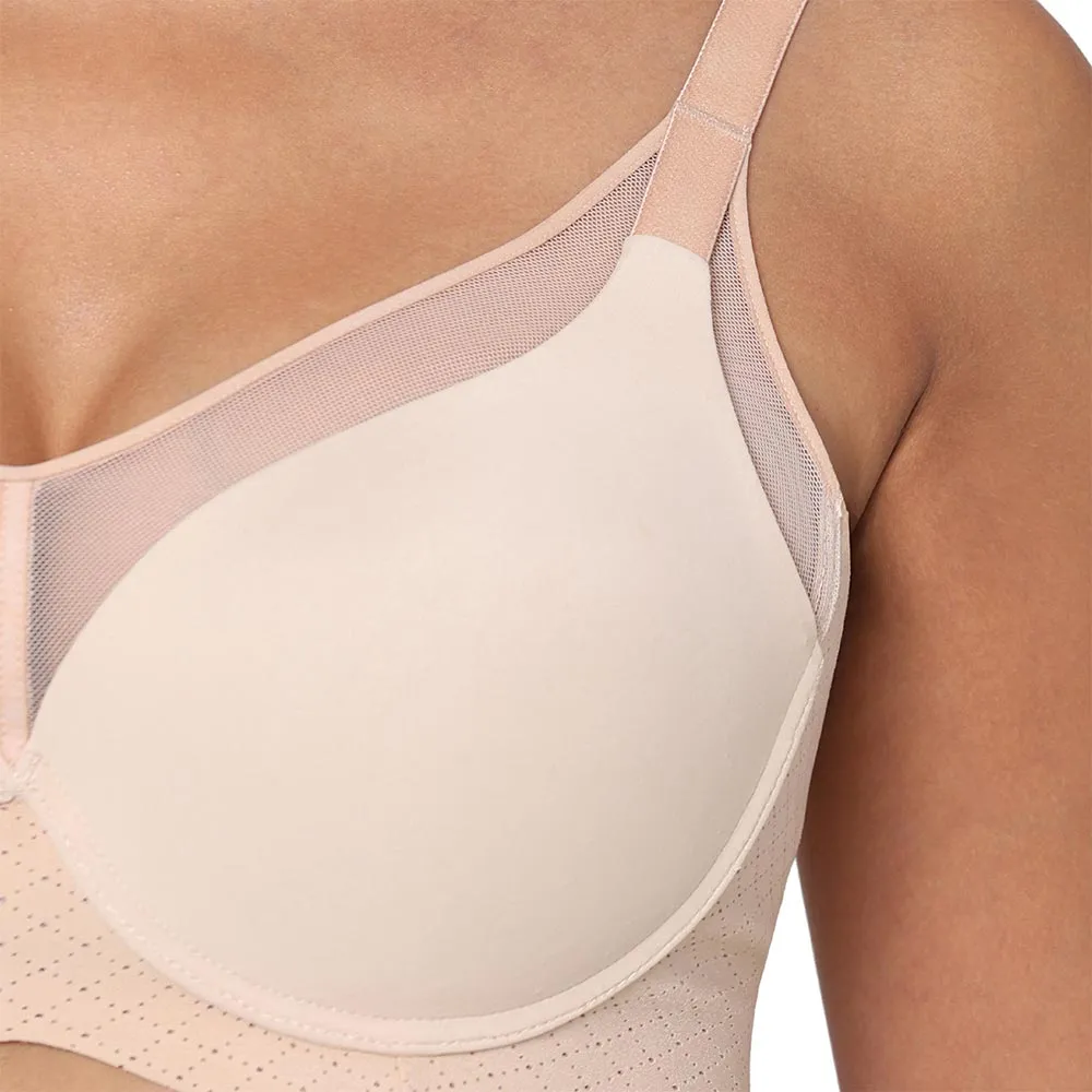 Franca Padded Non-wired Full Cup Everyday Wear Full coverage T-Shirt Bra - Beige