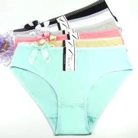 Free Shipping Big yards 2XL/3XL/4XL Women's panties Large size lady mum pants pure color cotton women's underwear 89166