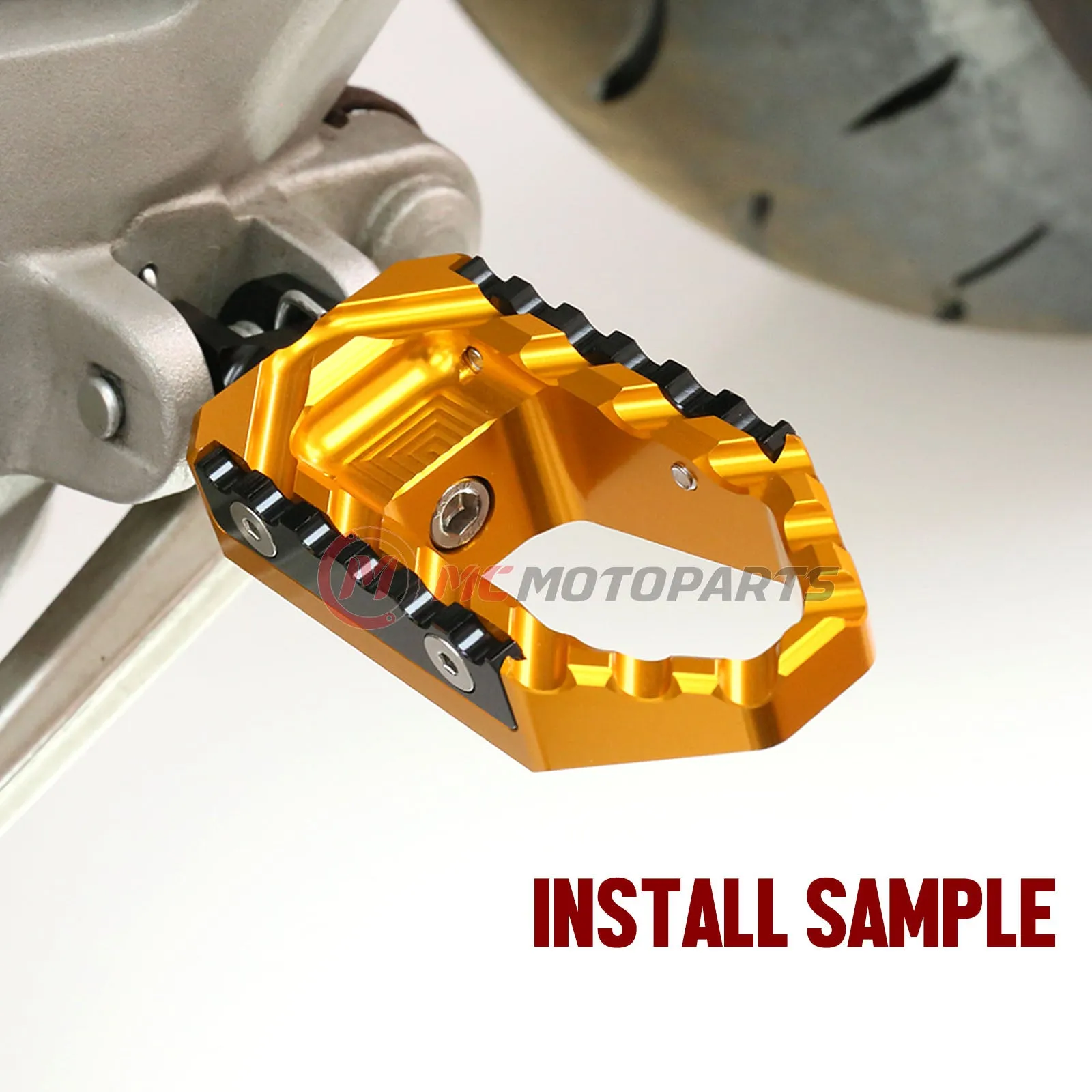 {Front}  Fits Triumph Scrambler Speed Triple 955i TRC Touring Foot Pegs