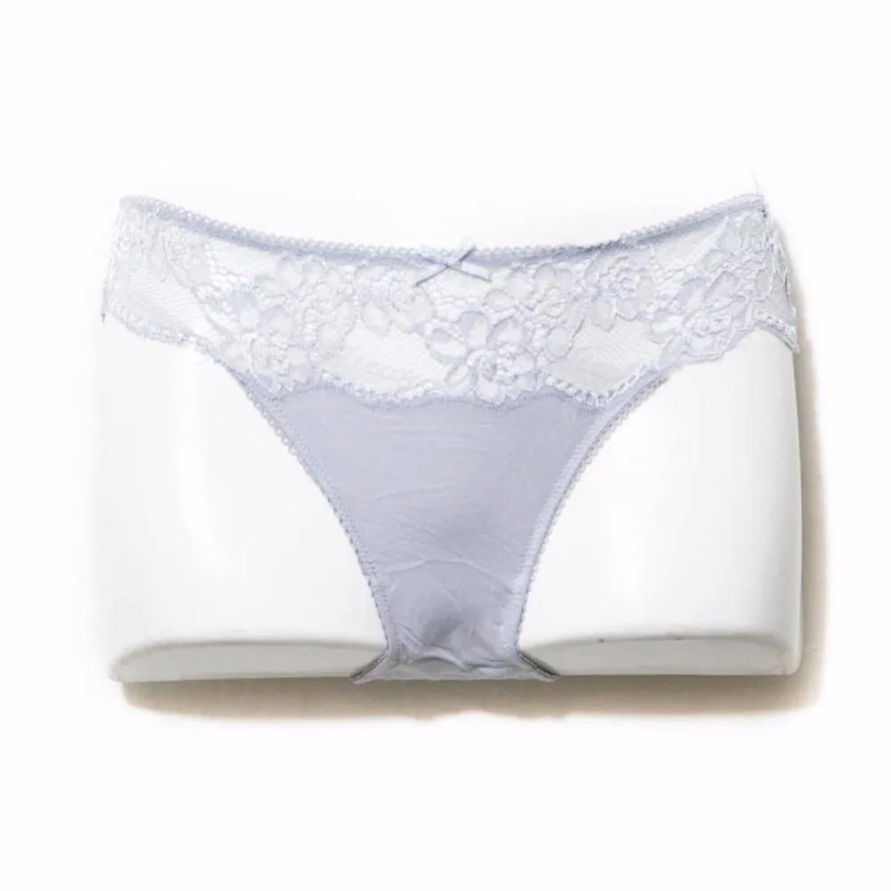 Grey Net Lace Cotton Underwear