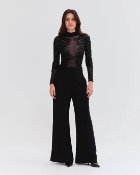 HAND BEADED TULLE BODYSUIT (EXCLUSIVE)