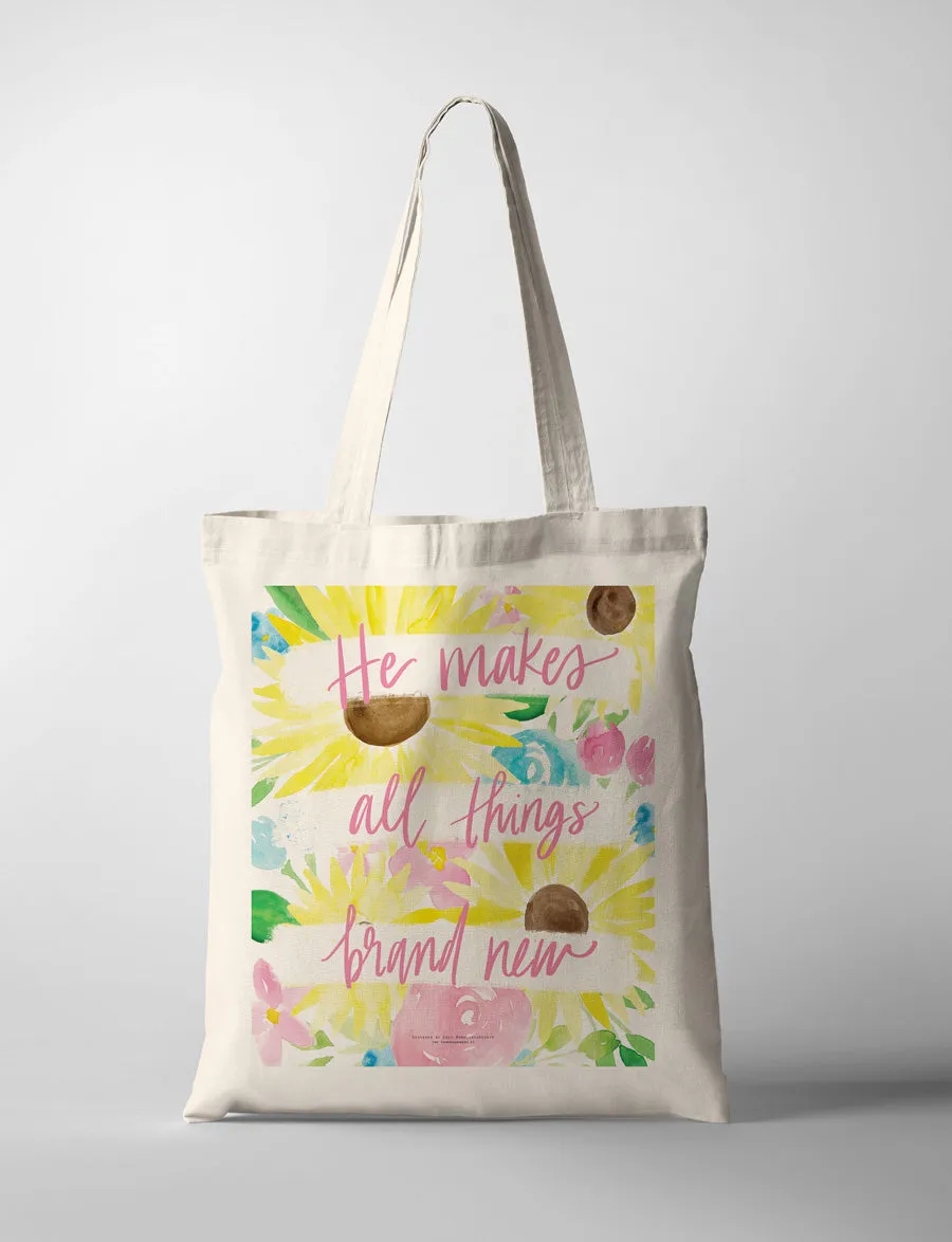 He Makes All Things Brand New {Tote Bag}