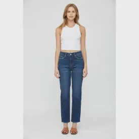 High Rise Straight Jeans