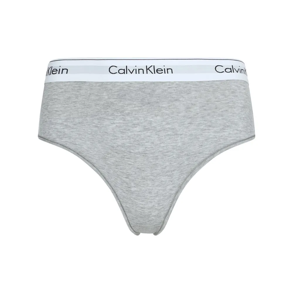 High Waist Bikini Brief - Light Grey