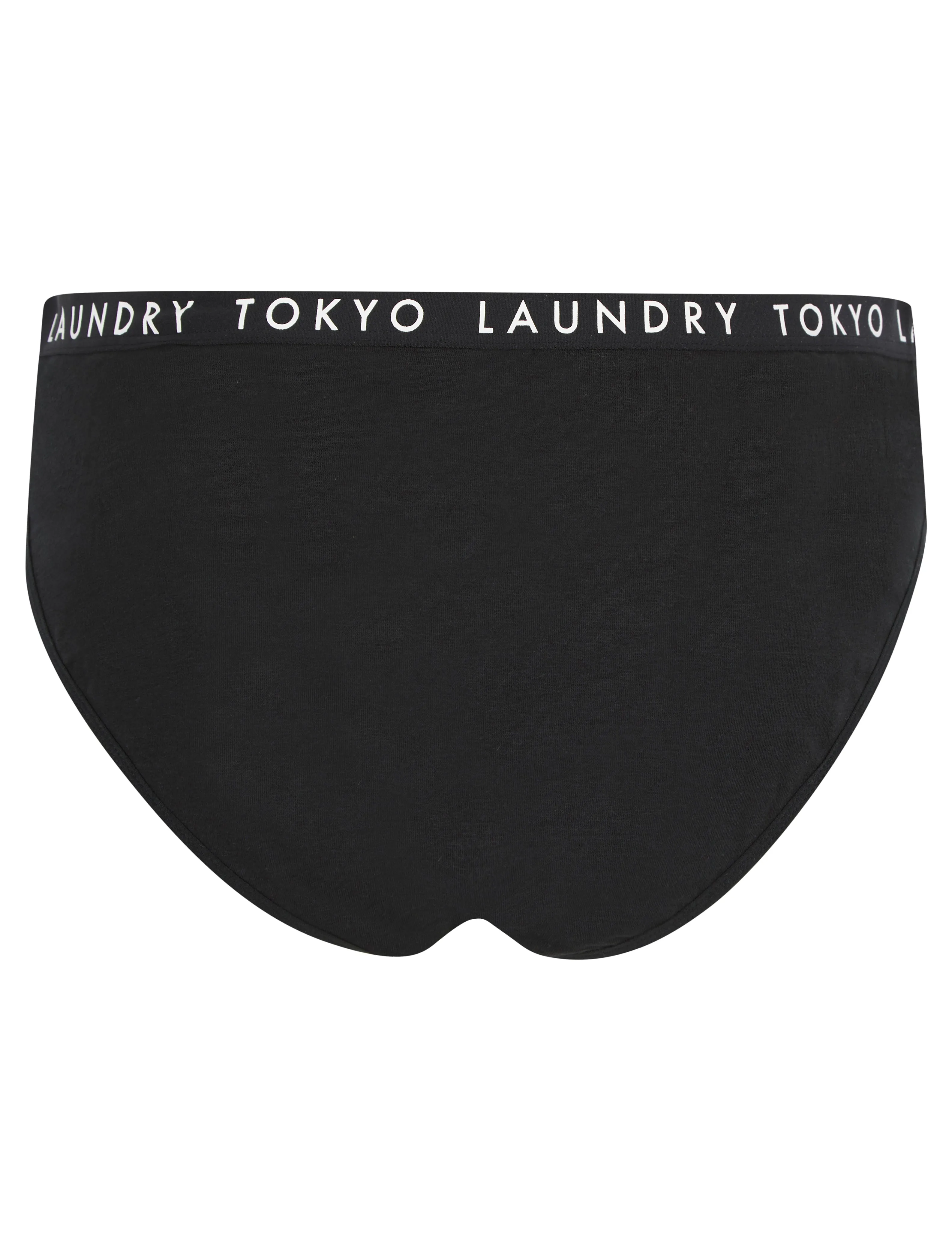 Hope (5 Pack) Cotton Assorted Briefs in Light Grey Marl / Bright White / Cayenne / Jet Black - Tokyo Laundry