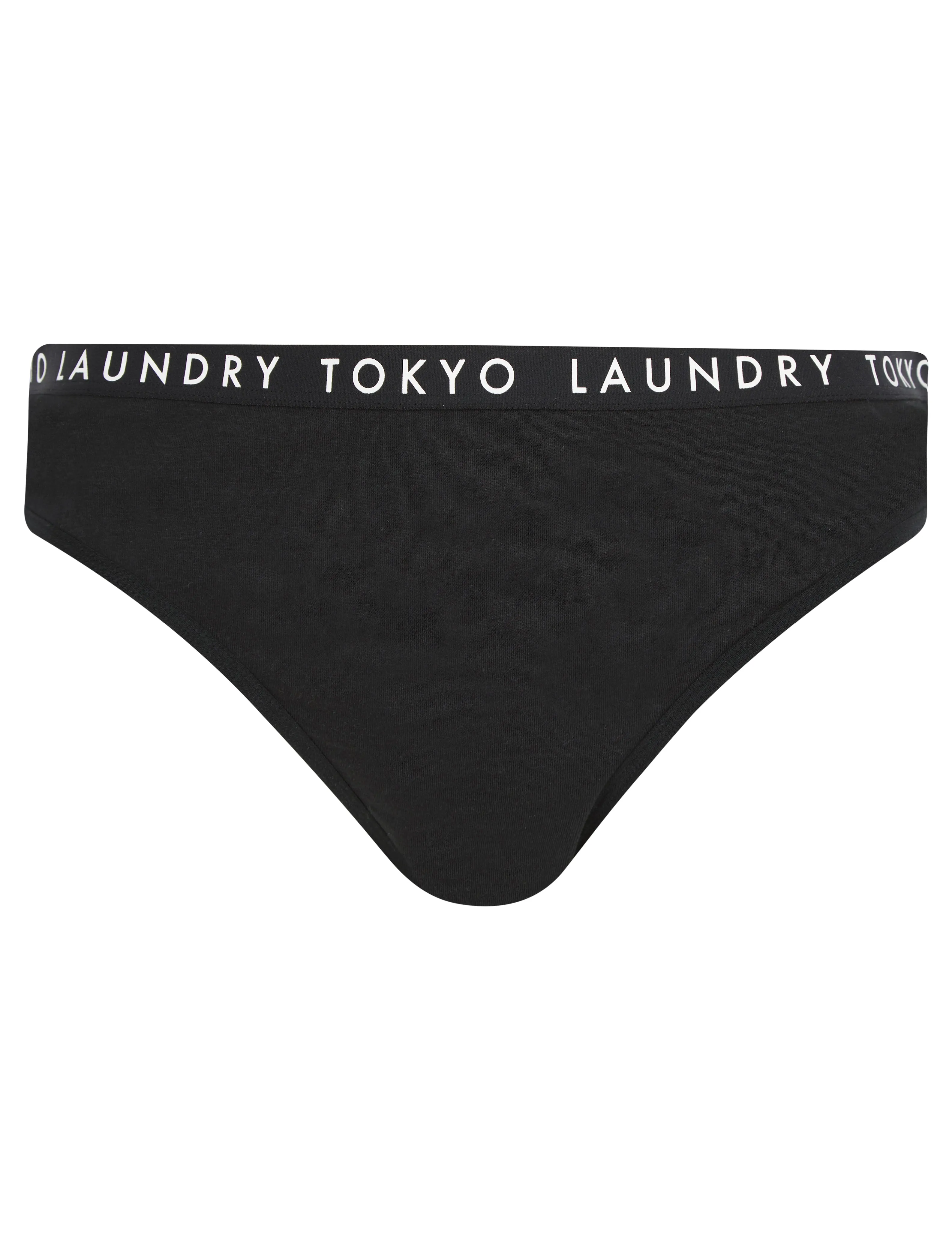 Hope (5 Pack) Cotton Assorted Briefs in Light Grey Marl / Bright White / Cayenne / Jet Black - Tokyo Laundry