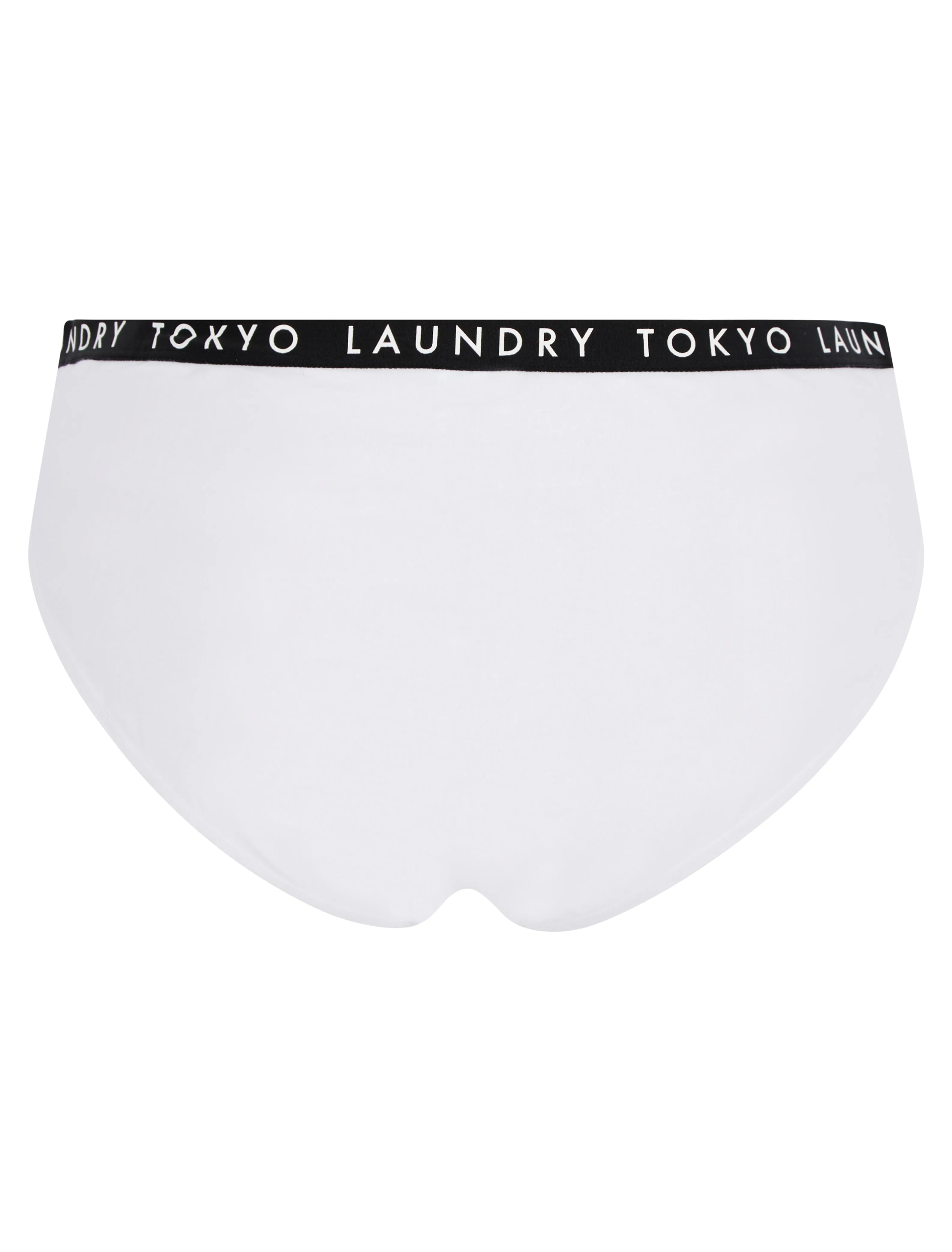 Hope (5 Pack) Cotton Assorted Briefs in Light Grey Marl / Bright White / Cayenne / Jet Black - Tokyo Laundry