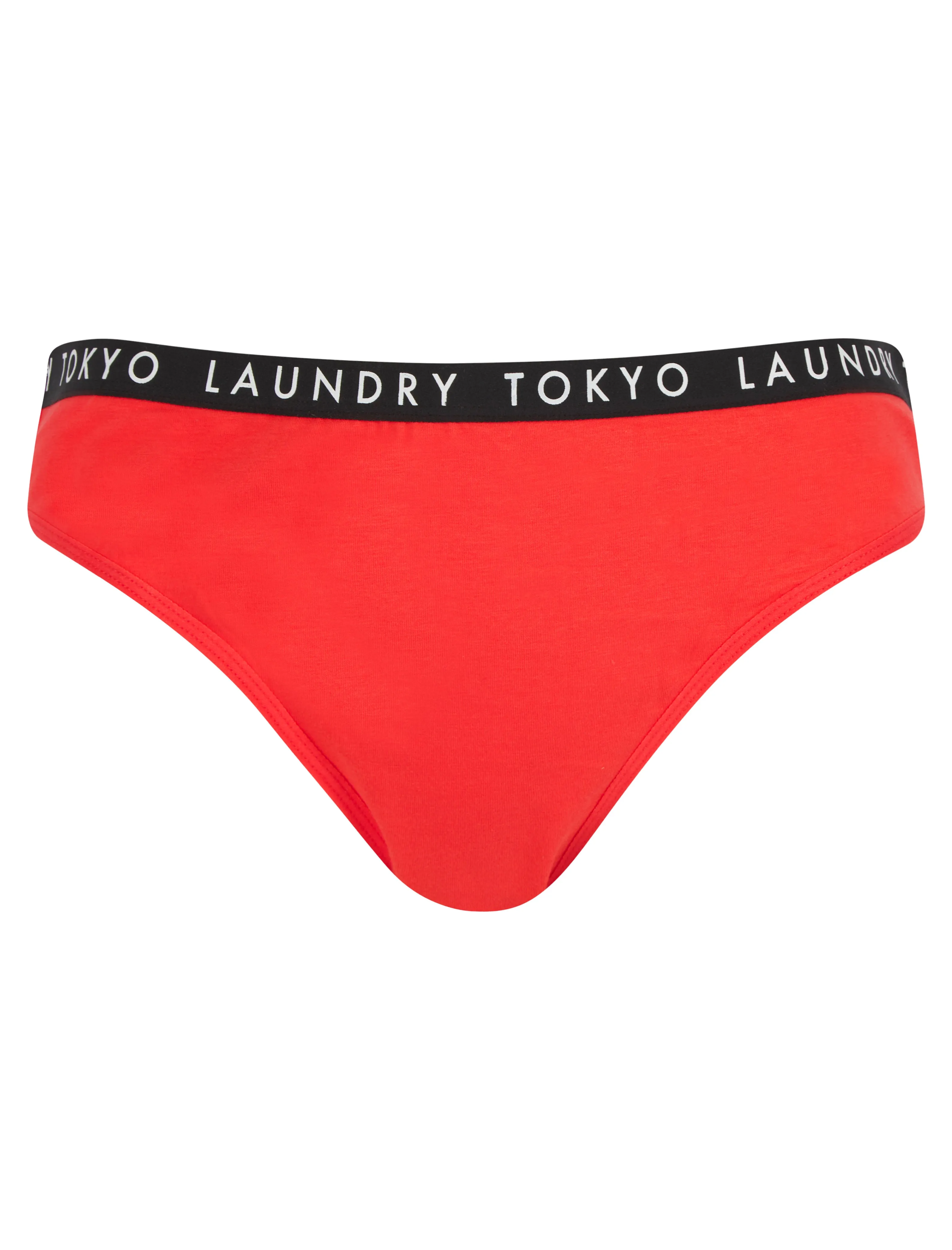 Hope (5 Pack) Cotton Assorted Briefs in Light Grey Marl / Bright White / Cayenne / Jet Black - Tokyo Laundry