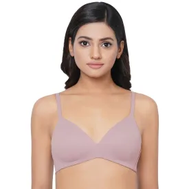 How Perfect Padded Non-wired 3/4th Cup Medium Coverage Seamless T-Shirt Bra - Mauve