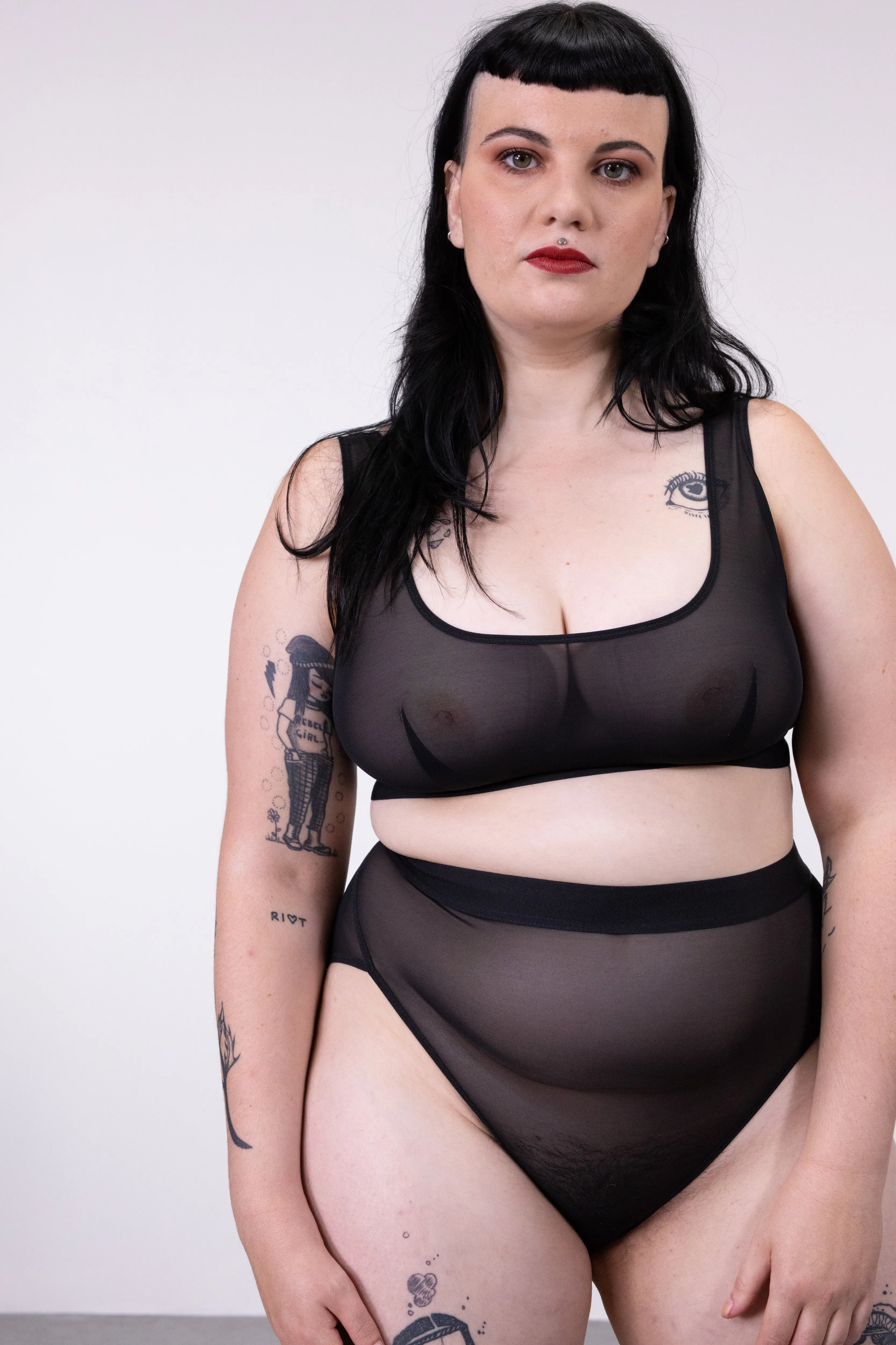I WANT SALE - tulle -  black