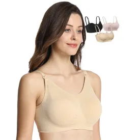 iLoveSIA 3PACK Support Low Impact Nursing and Maternity Bra