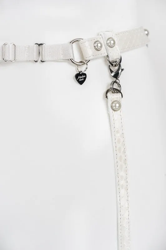 Ivory Garter Belt