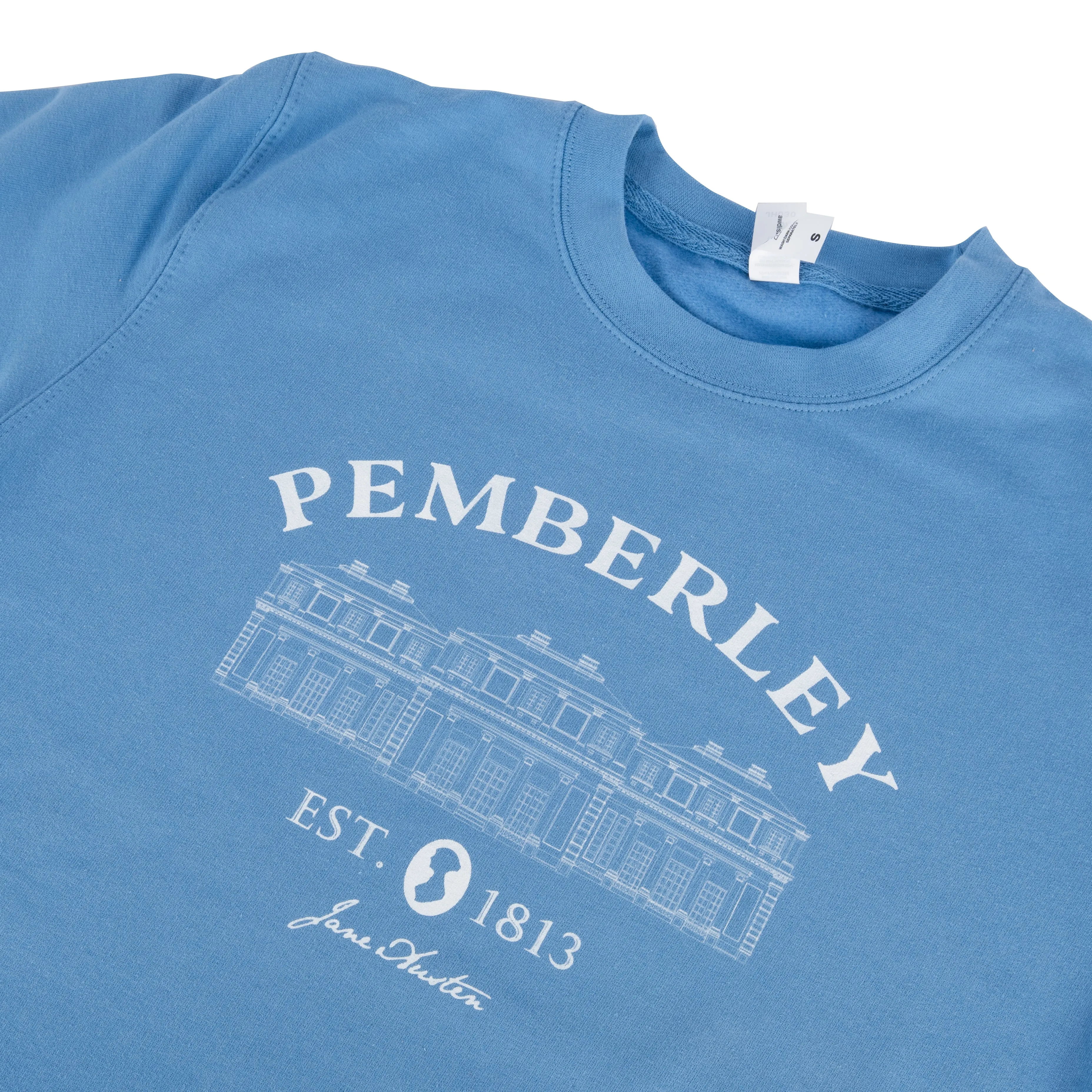 Jane Austen Pemberley Sweater in Soft Blue