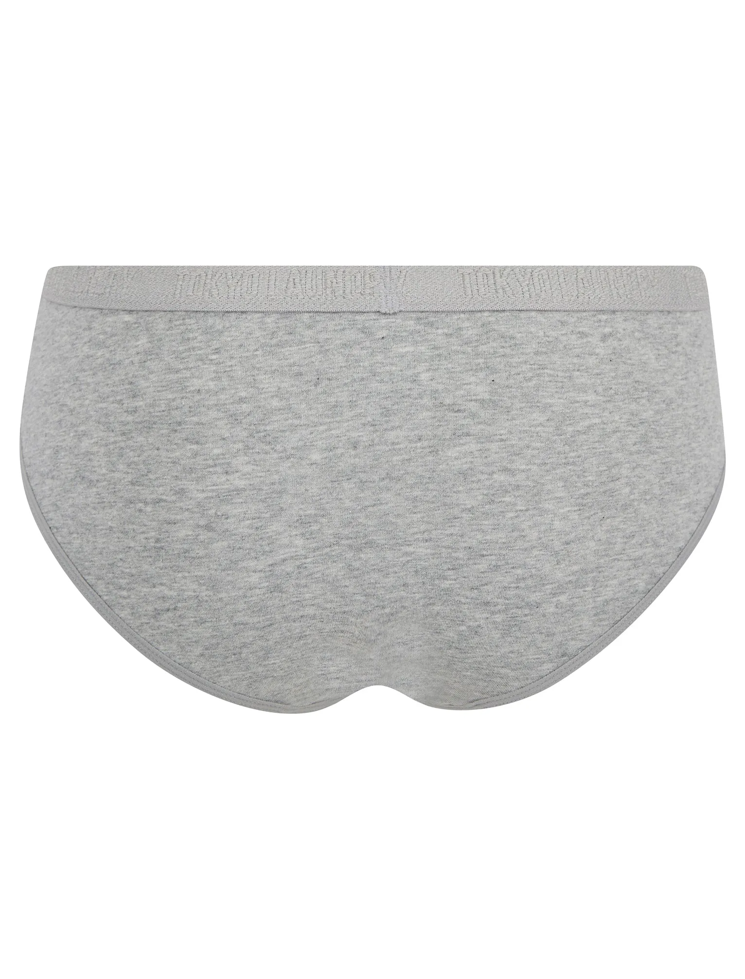 Jojo (5 Pack) Cotton Assorted Briefs in Light Grey Marl / Jet Black / Bright White - Tokyo Laundry