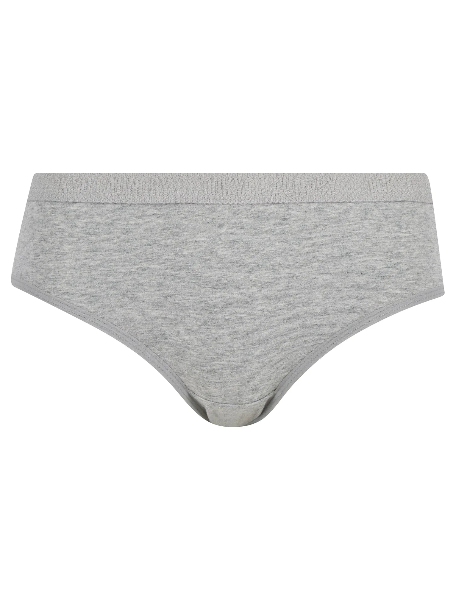 Jojo (5 Pack) Cotton Assorted Briefs in Light Grey Marl / Jet Black / Bright White - Tokyo Laundry