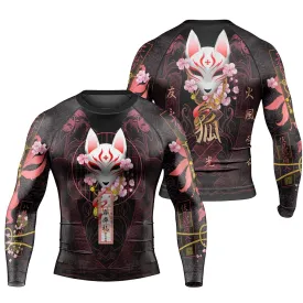 Kitsune Mask Men's Long Sleeve Rash Guard