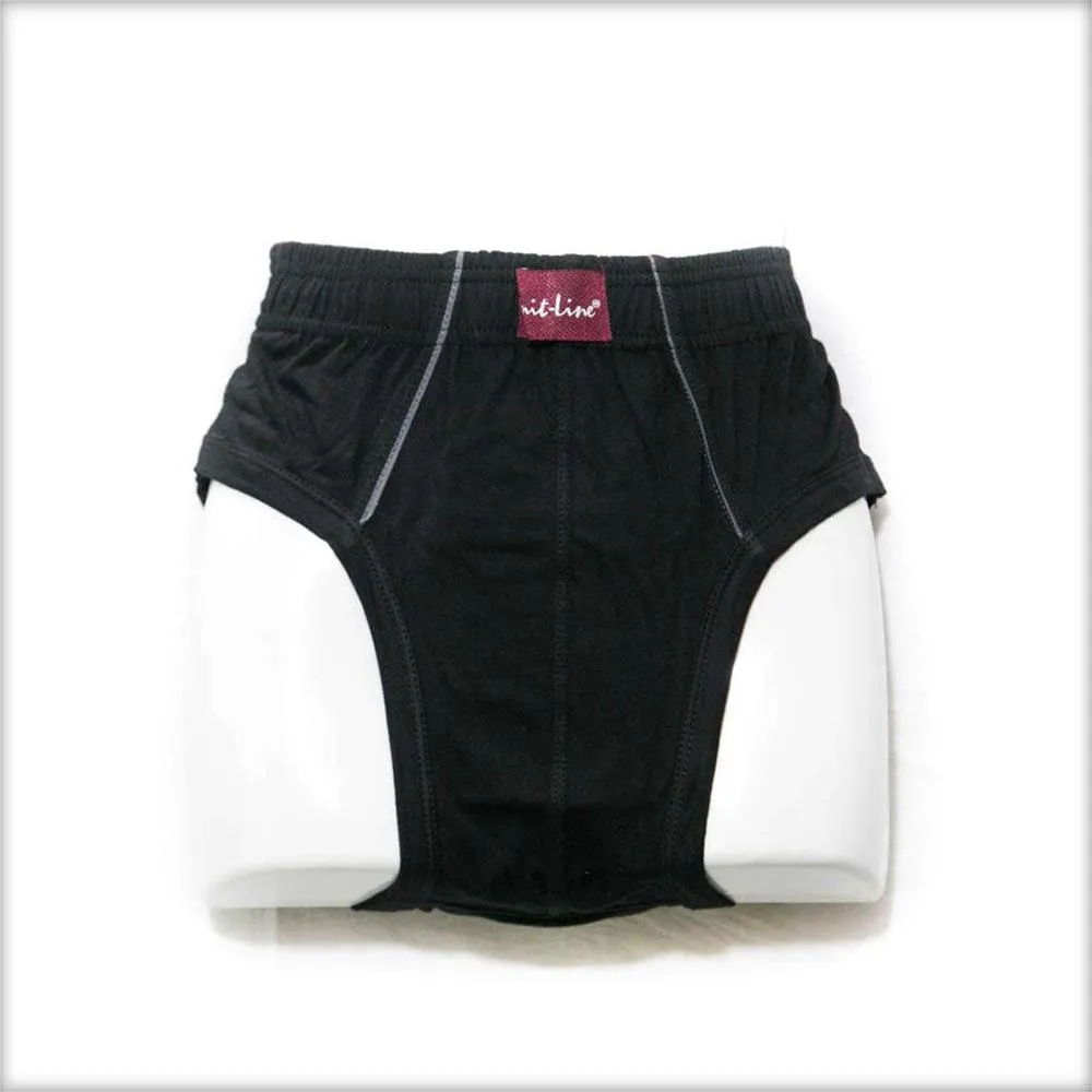 Knit Line Black Underwear