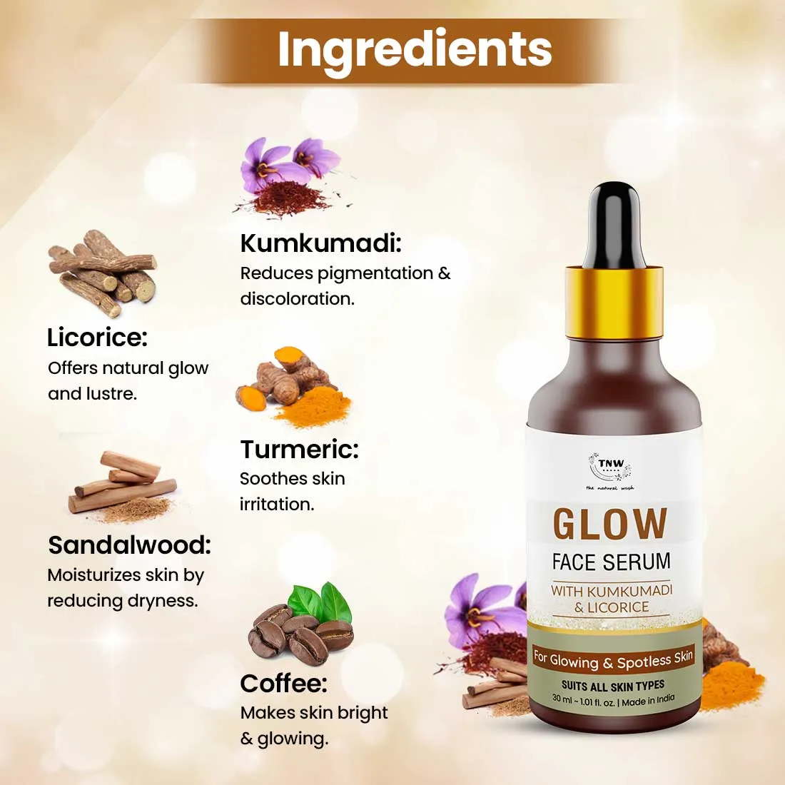 kumkumadi Glow Face Serum for Radiance.