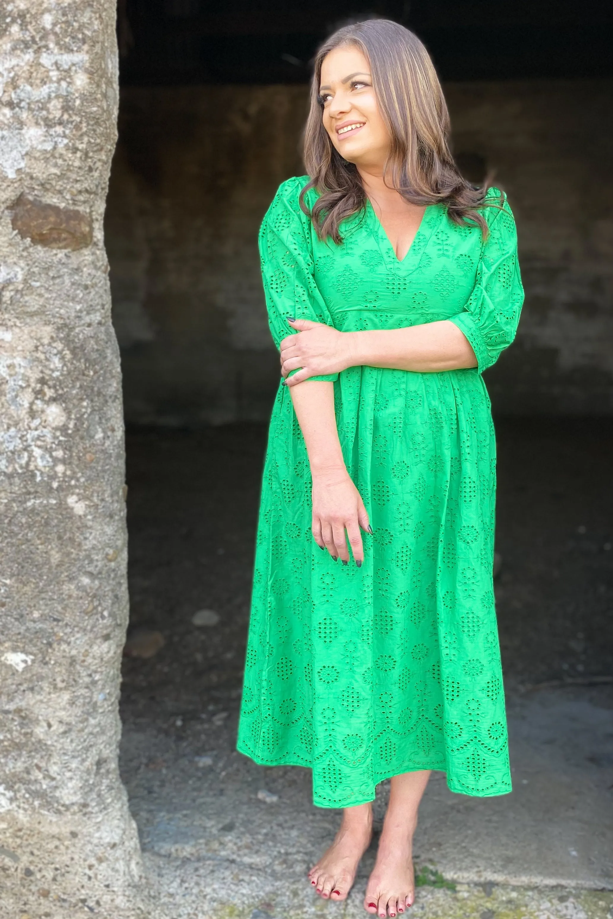 Leya Dress In Apple