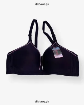 Light Weight SH8826 Comfort Black Bra - Signle Padded Non Wired - By Sister Hood- 2021