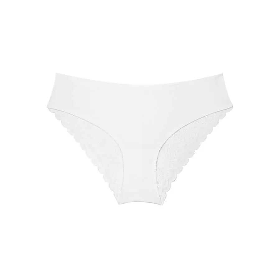 Lily Lace Bum Bikini Brief - White