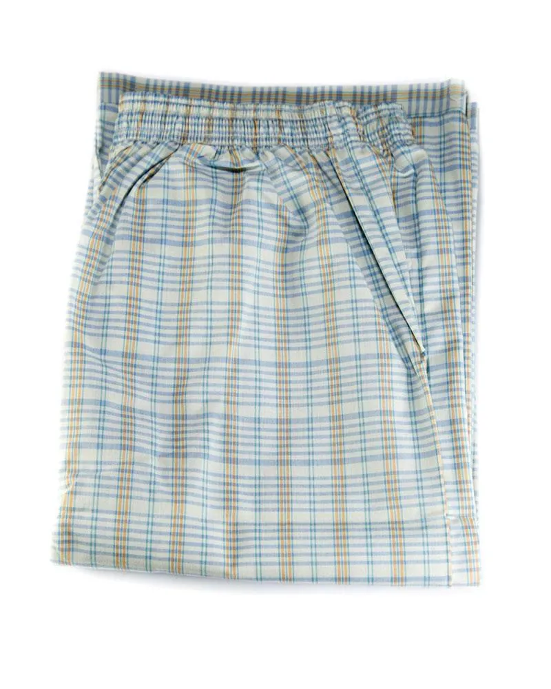 Mens Wedding Nightwear - Checkered Design Nightdress By Hy-Brow Plus High Classic