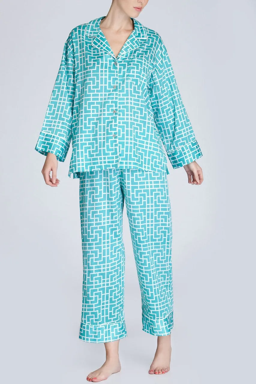 Ming Notch PJ - Sea Green