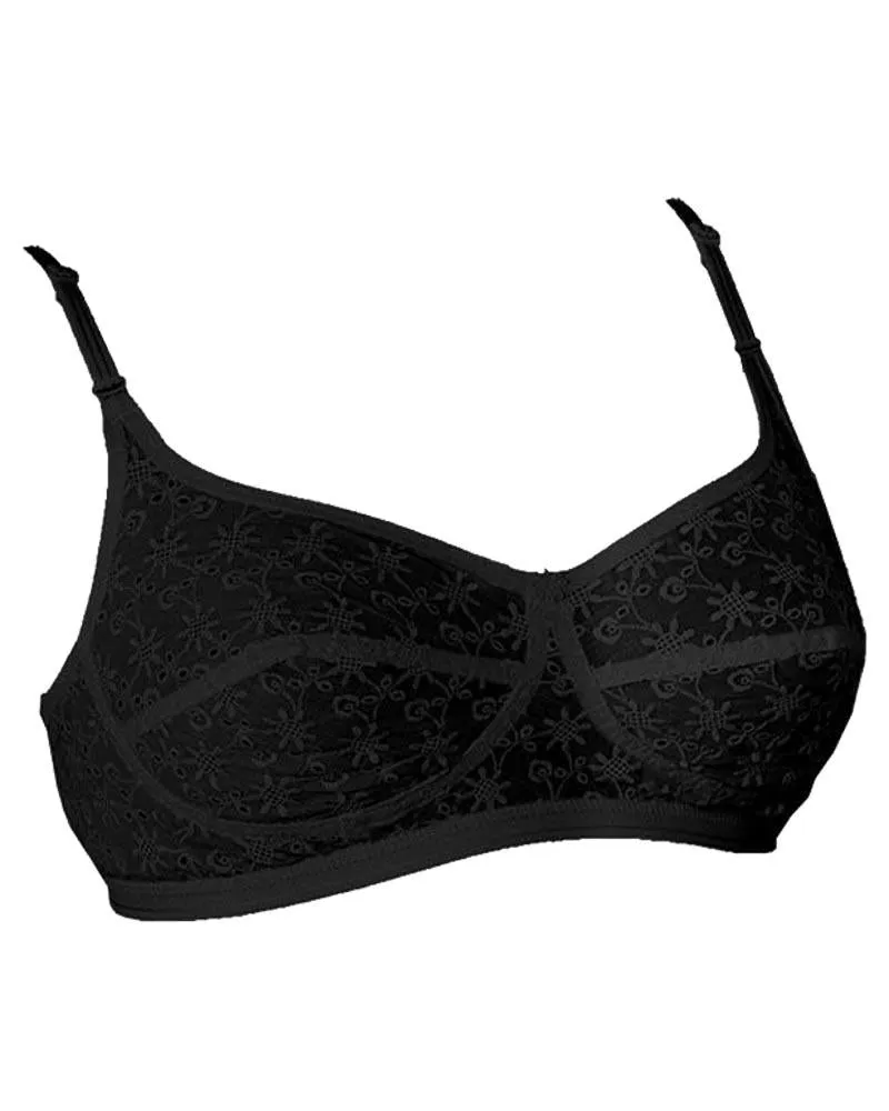 Mood B10 Non Padded Bra - Tulip - Black
