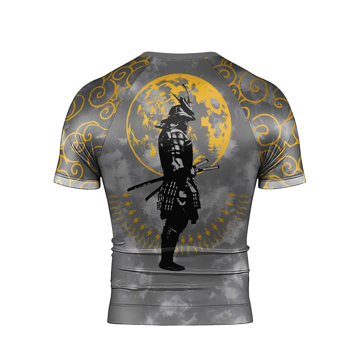 Moonlight Samurai Men's Short Sleeve Rash Guard