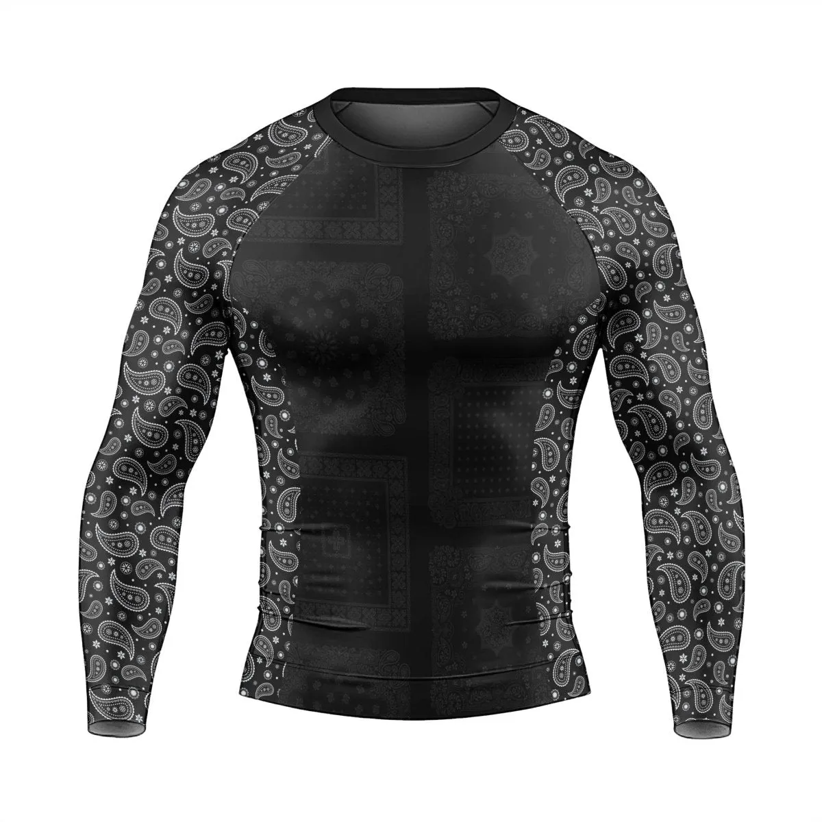 Mystic Paisley Men's Long Sleeve Rash Guard