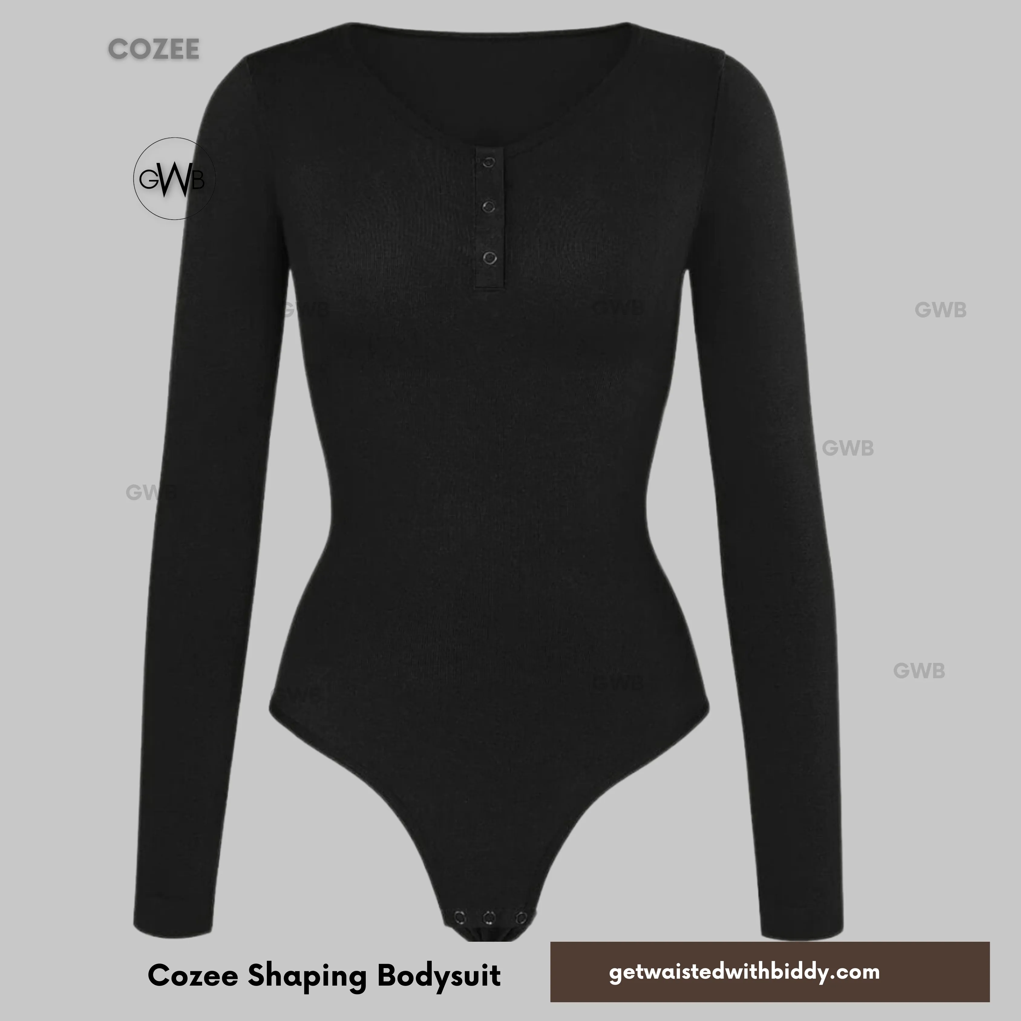 New! Cozee Shapewear Bodysuit Blue