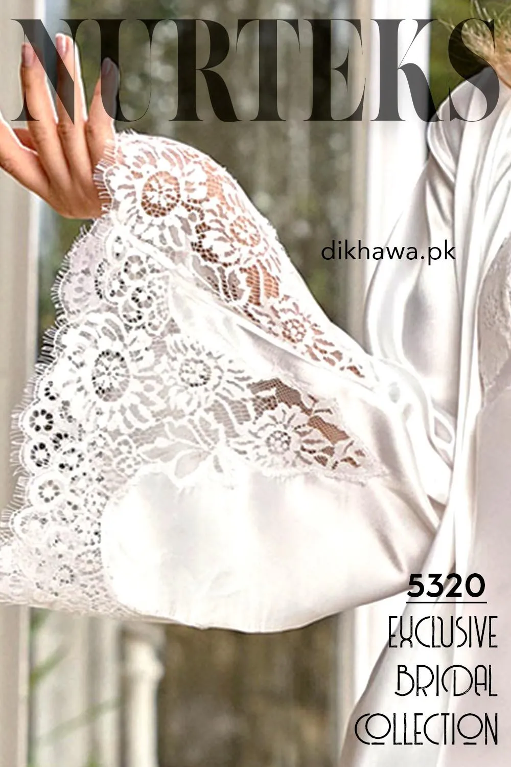 Nurteks - Exclusive Bridal Wedding Honeymoon 2Pc Designer Nighty Set 5320 - Turkish Brand