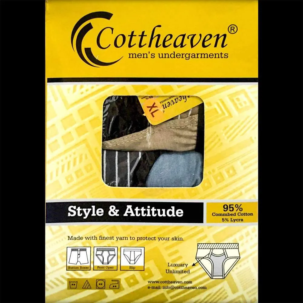 Pack Of 2 Cottheaven Underwear Fawn & Grey