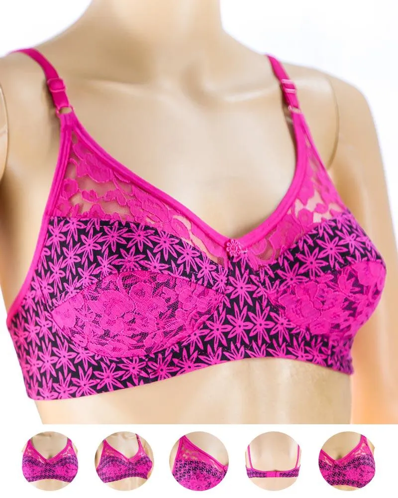 Pack of 2 Madam Bra - N1 - Non Padded Bra - Non Wired Bra