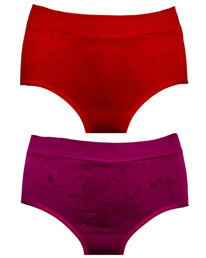 Pack Of 2 Multicolour  Panties For Ladies 2917 - Best For Women's