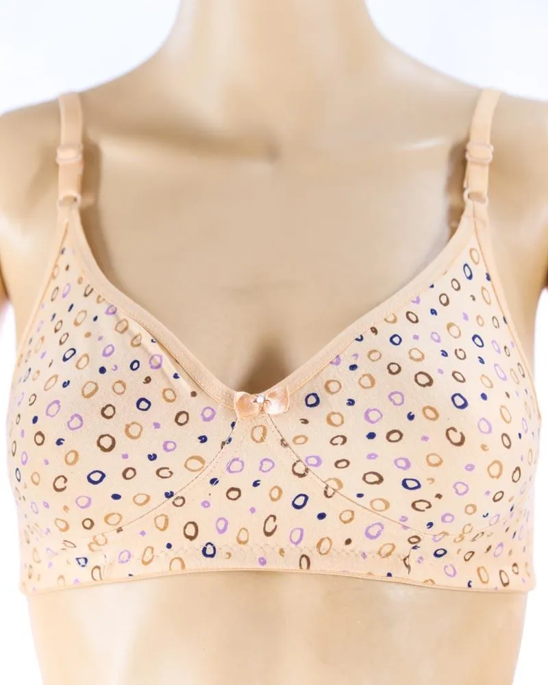 Pack of 3 - Madam Bra - M-7 - Non Padded, Non Wired Bra, Soft Jersey Cotton Bra