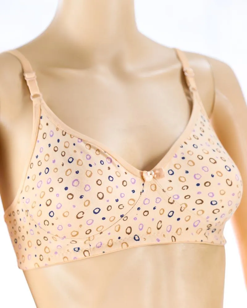 Pack of 3 - Madam Bra - M-7 - Non Padded, Non Wired Bra, Soft Jersey Cotton Bra