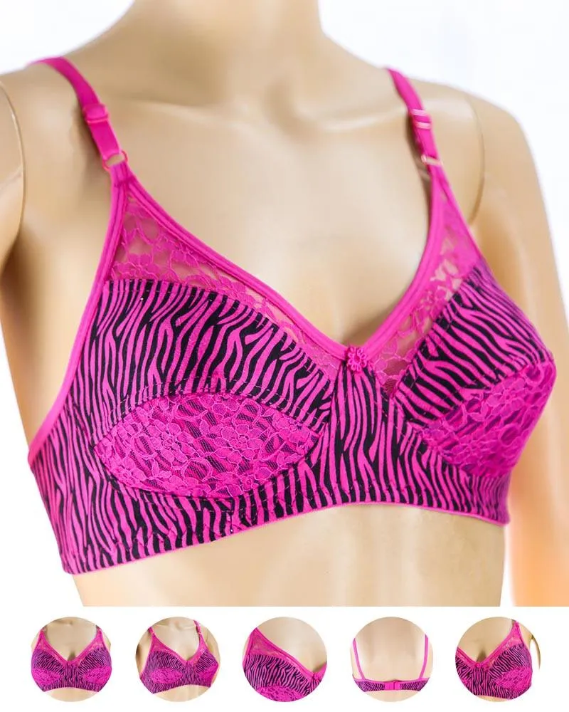Pack of 3 Madam Bra - N3 - Non Padded Bra - Non Wired Bra