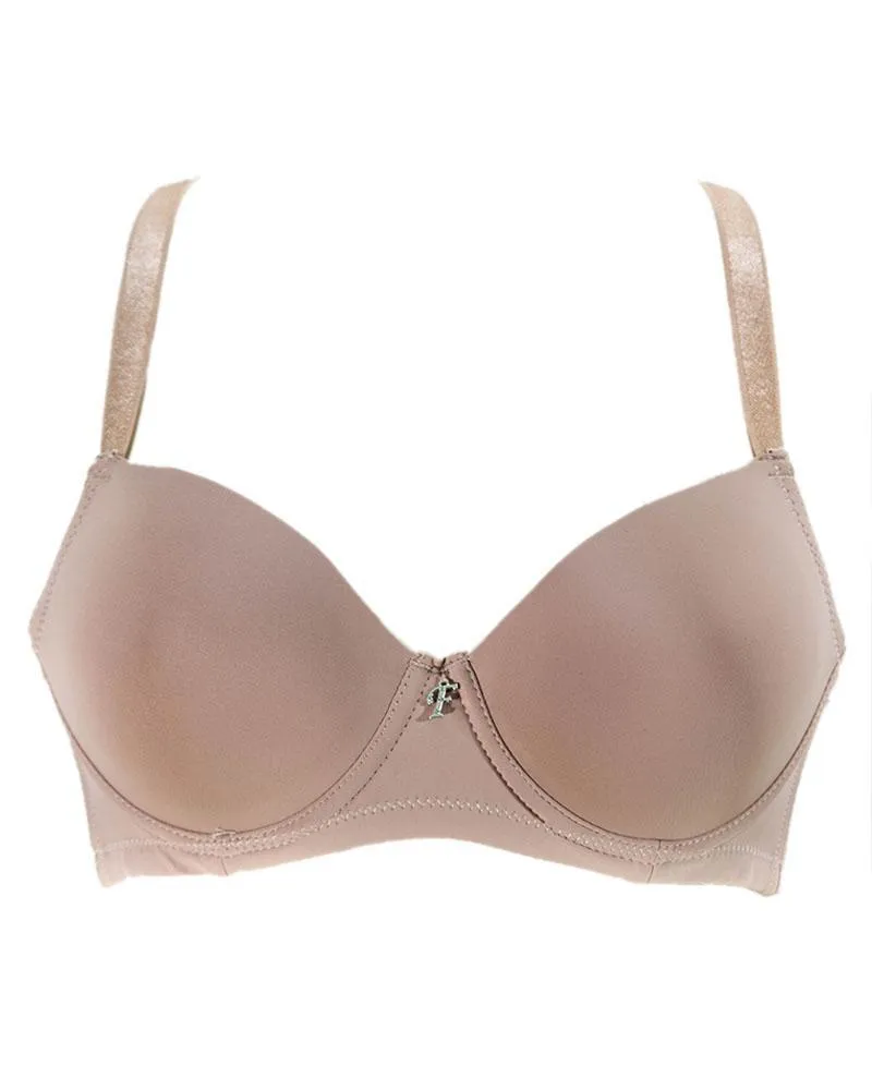 Peach Pushup Bra - Single Padded Underwired Bra - Flourish - FL972