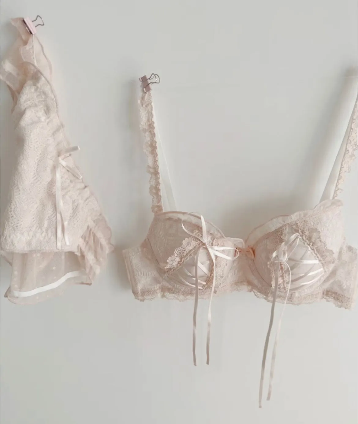 Peachy Sweetheart Lingerie Lace Lingerie set