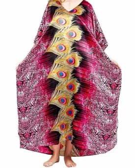 Peacock Long Kaftan By Valerie